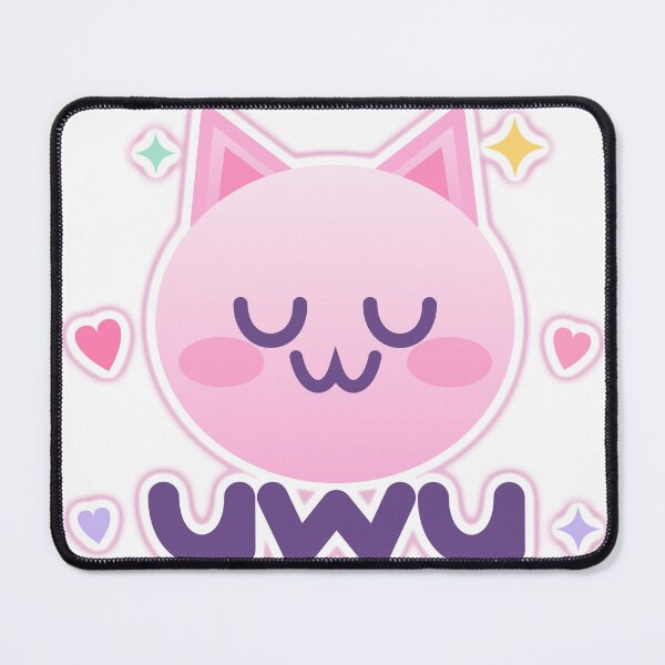 Item preview, Cute Kawaii UwU Cat Pastel Sticker designed and sold by NTOO.