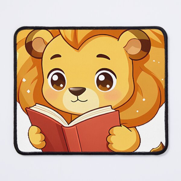 Item preview, Lion Cub Reading a Storybook designed and sold by pumsquare.