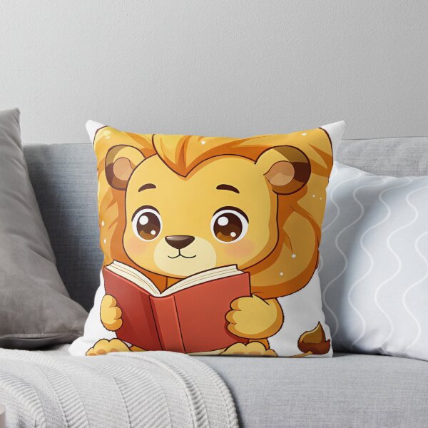 Item preview, Lion Cub Reading a Storybook designed and sold by pumsquare.