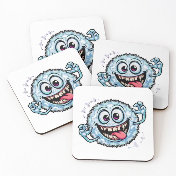 Item preview, Crazy White Dandelion Puffball Monster Character designed and sold by smartlogo_factory.