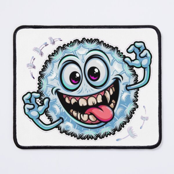 Item preview, Crazy White Dandelion Puffball Monster Character designed and sold by TeeDesignMaster.