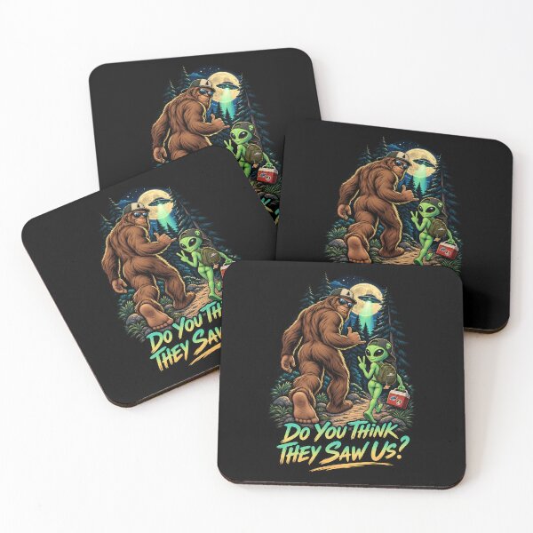 Item preview, Do You Think They Saw Us? Bigfoot & Alien UFO Adventure designed and sold by getpressedshirt.