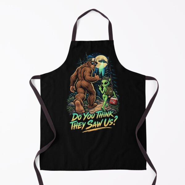 Item preview, Do You Think They Saw Us? Bigfoot & Alien UFO Adventure designed and sold by getpressedshirt.