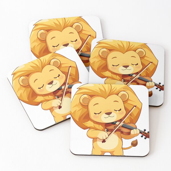Item preview, Lion Cub Playing a Violin designed and sold by pumsquare.