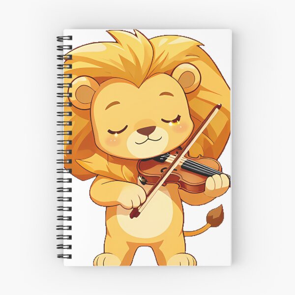 Item preview, Lion Cub Playing a Violin designed and sold by pumsquare.
