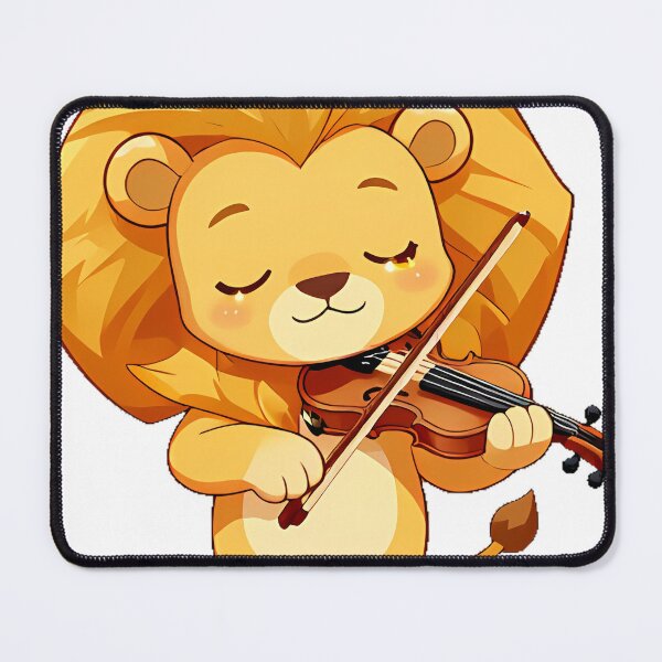 Item preview, Lion Cub Playing a Violin designed and sold by pumsquare.