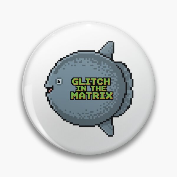 Item preview, Glitch In The Matrix Pixel Art Mola Mola Gamer designed and sold by Arc2020.