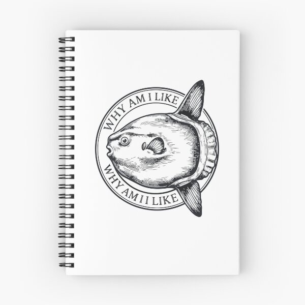 Item preview, Why Am I Like This Vintage Ocean Sunfish Art designed and sold by Arc2020.