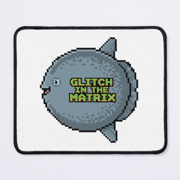 Item preview, Glitch In The Matrix Pixel Art Mola Mola Gamer designed and sold by Arc2020.