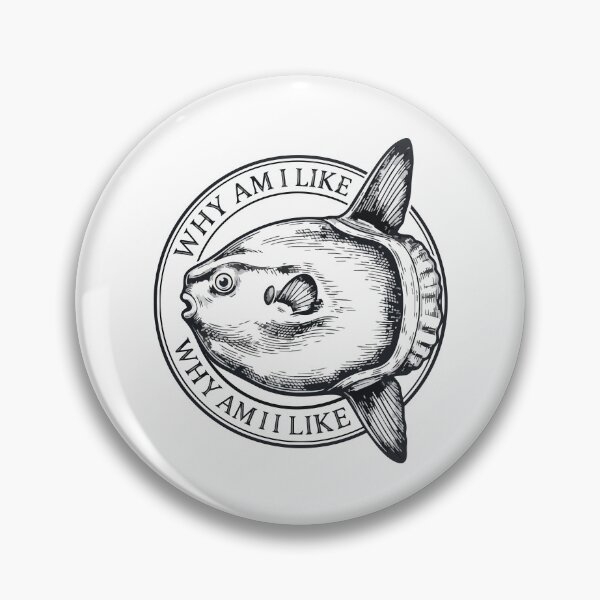 Item preview, Why Am I Like This Vintage Ocean Sunfish Art designed and sold by Arc2020.