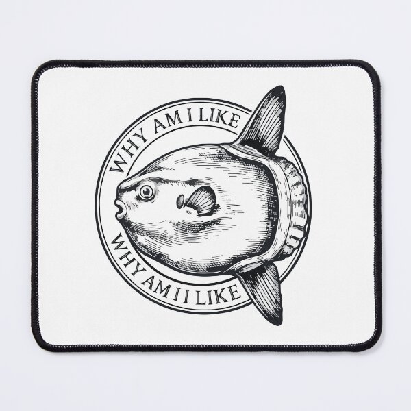 Item preview, Why Am I Like This Vintage Ocean Sunfish Art designed and sold by Arc2020.