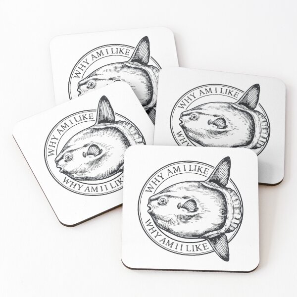 Item preview, Why Am I Like This Vintage Ocean Sunfish Art designed and sold by Arc2020.