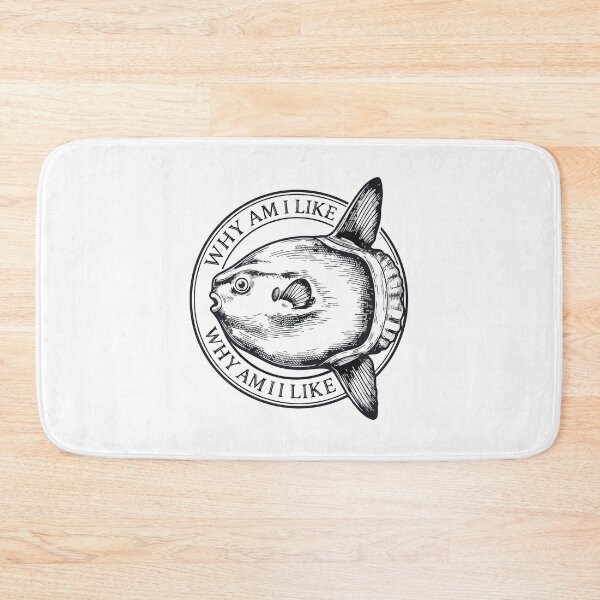 Item preview, Why Am I Like This Vintage Ocean Sunfish Art designed and sold by Arc2020.