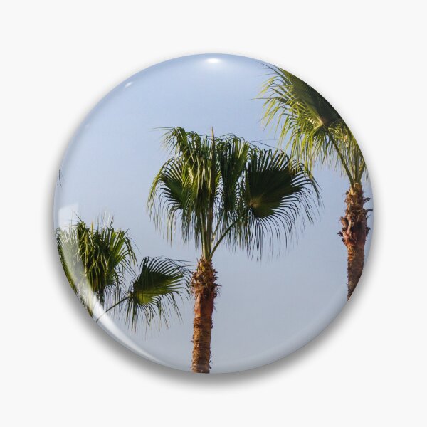 Item preview, Tall Palm Trees Against Clear Blue Sky Creating Tropical Coastal Ambiance And Summer Vibes designed and sold by Nmallia.