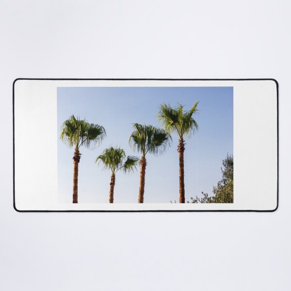 Item preview, Tall Palm Trees Against Clear Blue Sky Creating Tropical Coastal Ambiance And Summer Vibes designed and sold by Nmallia.