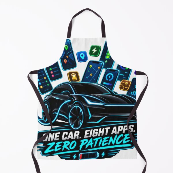 Item preview, One Car Eight Apps EV Humor designed and sold by ChargedShapes.