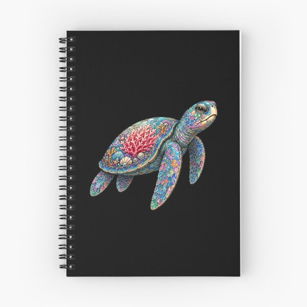 Item preview, Tropical Coral Sea Turtle | Ocean Coral Reef Art Collection designed and sold by Zaru Art Studio.