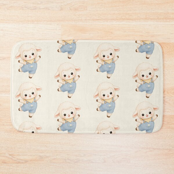 Item preview, Cute Baby Lamb in Overalls Kawaii Farm Animal designed and sold by 0606PM.