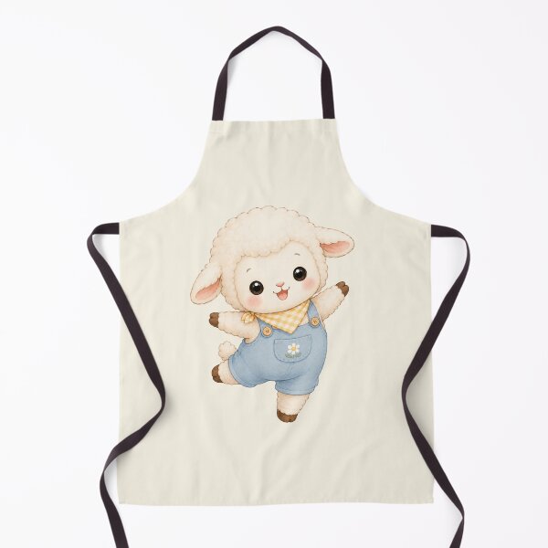 Item preview, Cute Baby Lamb in Overalls Kawaii Farm Animal designed and sold by 0606PM.