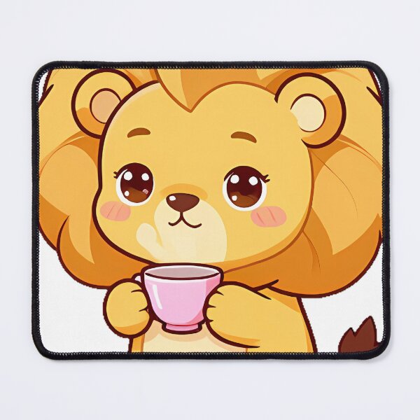 Item preview, Lion Cub with Teacup designed and sold by pumsquare.