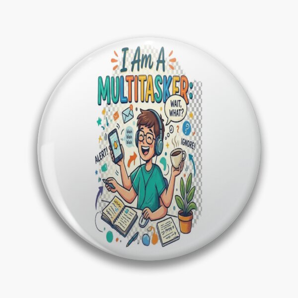 Artikelvorschau, I Am a Multitasker | Funny Multitasking T-Shirt | Busy Person Coffee Work Humor Gift | Productivity & Office Shirt entworfen und verkauft von Sushikidsntoddlers.
