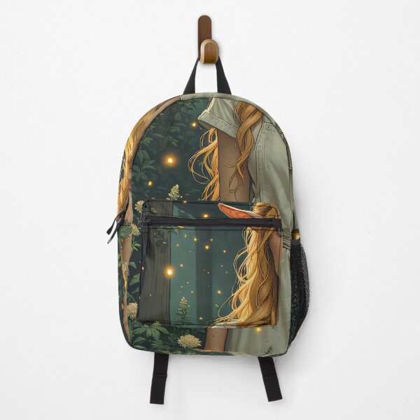 Item preview, Elf girl in magical forest awaits adventure designed and sold by Mianku | Für das Leben.