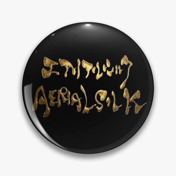 Item preview, Golden Aerial Silk Japanese Katakana Calligraphy Funny Acrobat Dance Art designed and sold by noworries-art.