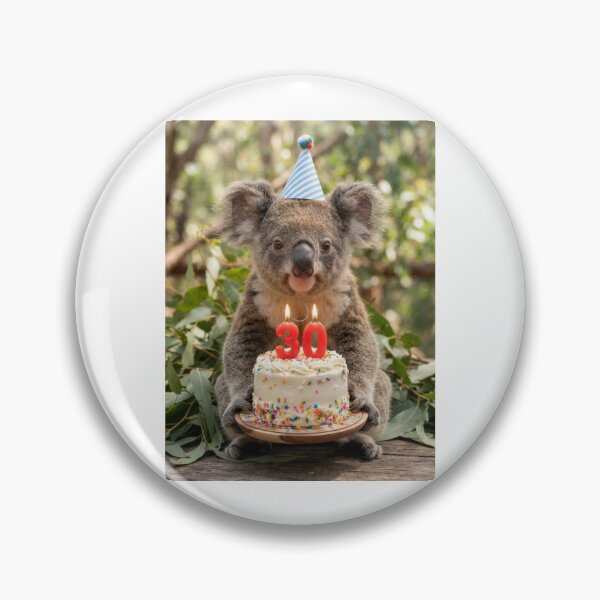 Item preview, Koala 30th birthday cute adorable cake party baby kawaii designed and sold by CheeseBlueprint.