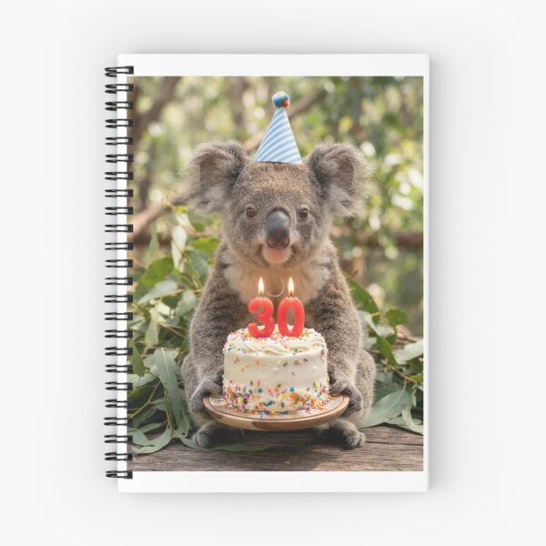 Item preview, Koala 30th birthday cute adorable cake party baby kawaii designed and sold by CheeseBlueprint.