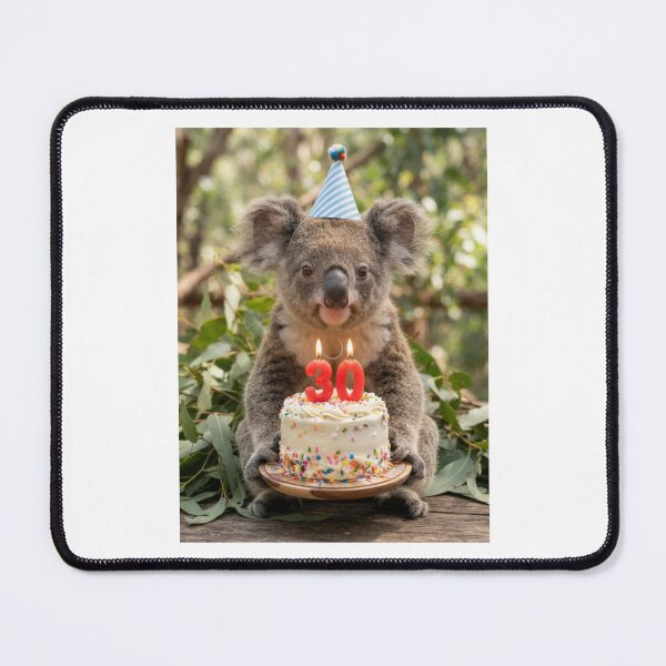 Item preview, Koala 30th birthday cute adorable cake party baby kawaii designed and sold by CheeseBlueprint.