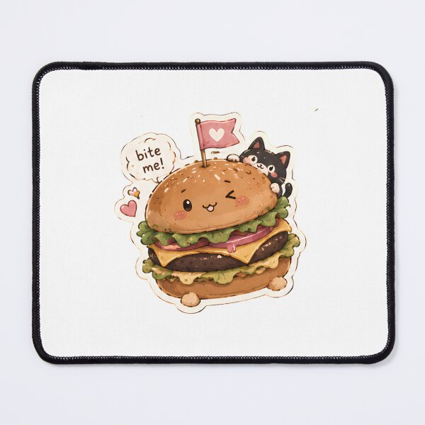 Item preview, Cute Burger Bite Me Food Pun Sticker designed and sold by AbsCrewStore.