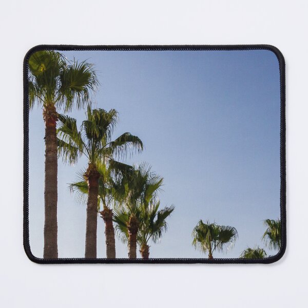 Item preview, Tall Palm Trees Against Clear Blue Sky Creating Tropical Coastal Ambiance And Summer Vibes designed and sold by Nmallia.