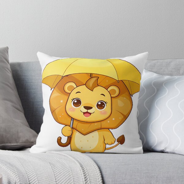 Item preview, Lion Cub with Yellow Umbrella designed and sold by pumsquare.