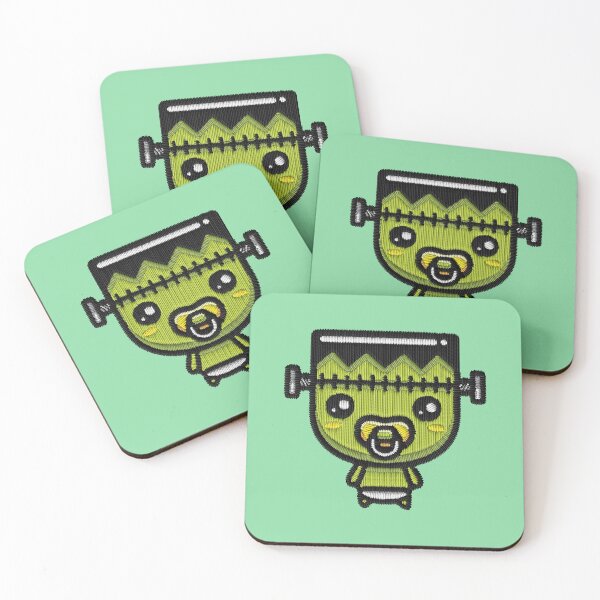 Item preview, Baby Kawaii Frankenstein Halloween Embroidery Patch Sticker – Kids designed and sold by · GAMING SOUL ·.