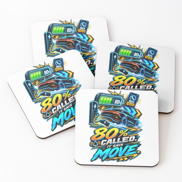 Item preview, 80 Percent Called EV Charging Humor designed and sold by ChargedShapes.