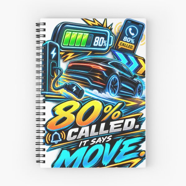 Item preview, 80 Percent Called EV Charging Humor designed and sold by ChargedShapes.