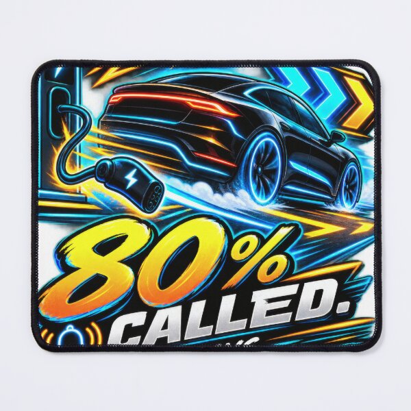 Item preview, 80 Percent Called EV Charging Humor designed and sold by ChargedShapes.