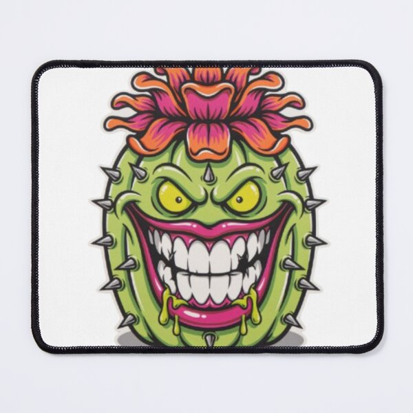 Item preview, Evil Blooming Cactus Monster Spiky Grin designed and sold by smartlogo_factory.