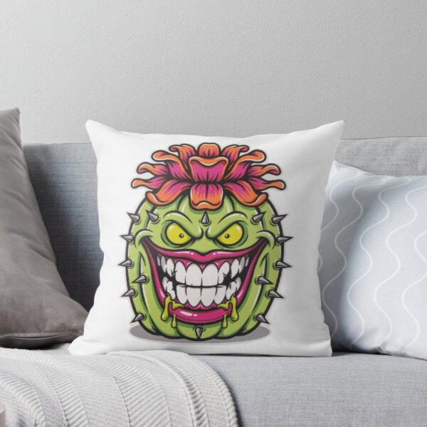 Item preview, Evil Blooming Cactus Monster Spiky Grin designed and sold by TeeDesignMaster.