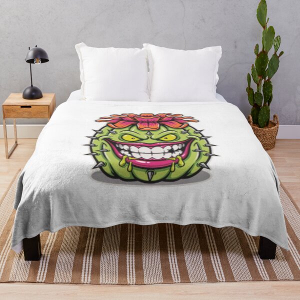 Item preview, Evil Blooming Cactus Monster Spiky Grin designed and sold by TeeDesignMaster.