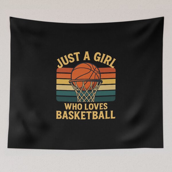 Item preview, Just A Girl Who Loves Basketball Vintage Retro Hoop Women Sports designed and sold by Photo-Sphere101.