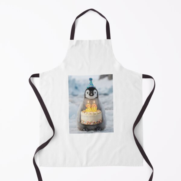 Item preview, Penguin 30th birthday cute adorable cake party baby kawaii designed and sold by CheeseBlueprint.