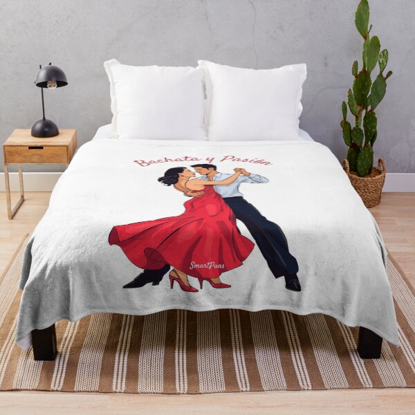 Item preview, Bachata y Pasión – Elegant Latino Dance Couple Vector, Romantic Sensual Latin Dancers Silhouette, Red Dress Comic Illustration Apparel Sticker designed and sold by SmartPuns.