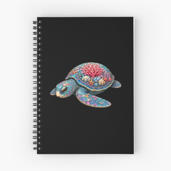 Item preview, Resting Coral Sea Turtle | Ocean Coral Reef Art Collection designed and sold by Zaru Art Studio.