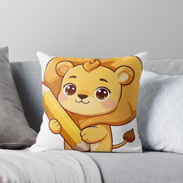 Item preview, Lion Cub with Giant Pencil designed and sold by pumsquare.