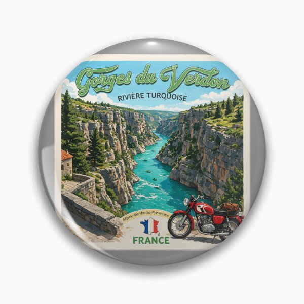 Item preview, Gorges du Verdon D23 Grand Canyon of Europe France Sticker TShirt 10 designed and sold by OuterShellUK.