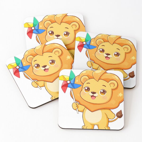 Item preview, Lion Cub with Pinwheel designed and sold by pumsquare.