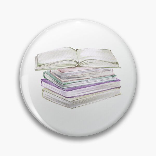 Item preview, Watercolor Stack of Colorful Books with Open Book designed and sold by Sagi Jane Art.
