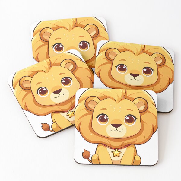 Item preview, Lion Cub with Star Necklace designed and sold by pumsquare.