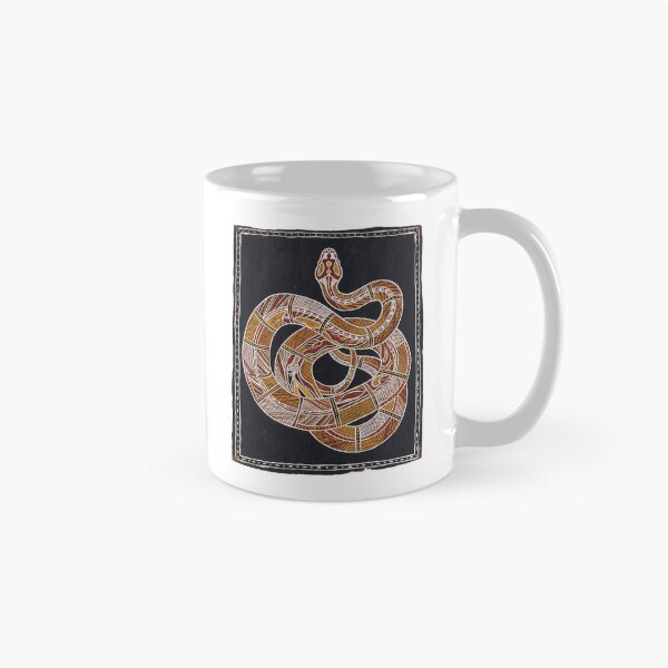 Item preview, Sacred Serpent: Indigenous Australian Carpet Python Bark Painting designed and sold by FreiherrPK.